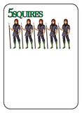 Game of Kingdoms Green 5 Squires Card