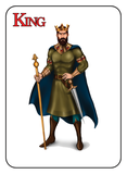 Game of Kingdoms Red King Card