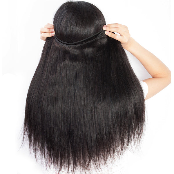 Brazilian Straight 100% Human Hair Weave Bundles Hair Extensions