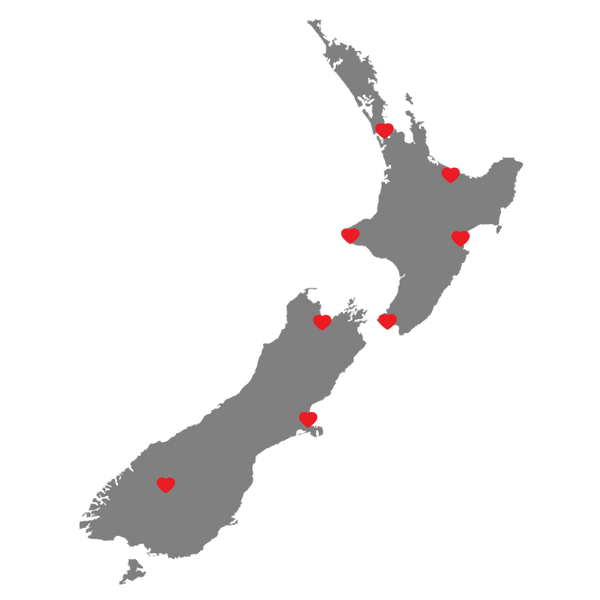 Pet First Aid and Training Team Member Location Map New Zealand