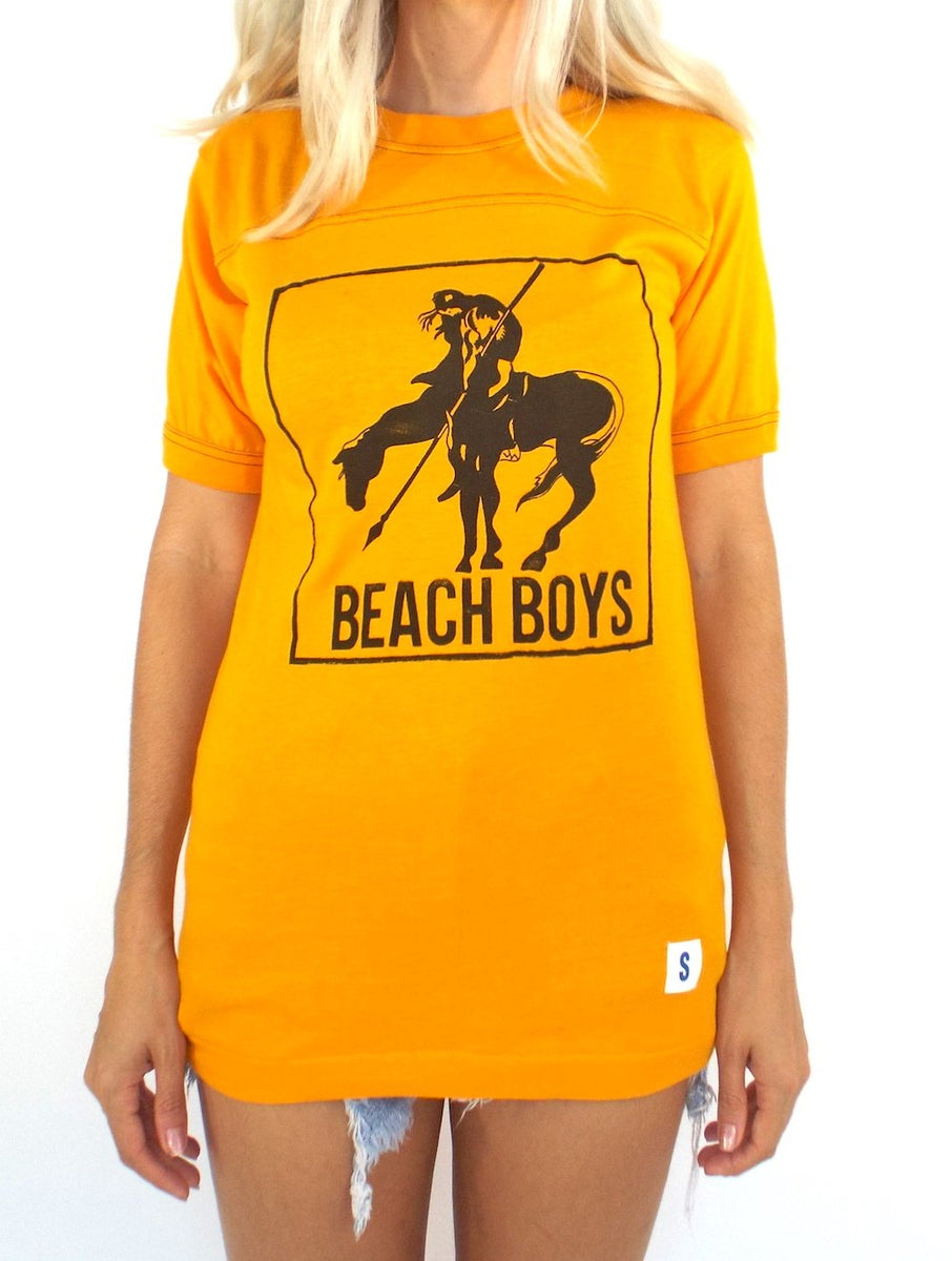 Vintage 70s Gold and Black Beach Boys Tee – Total Recall Vintage