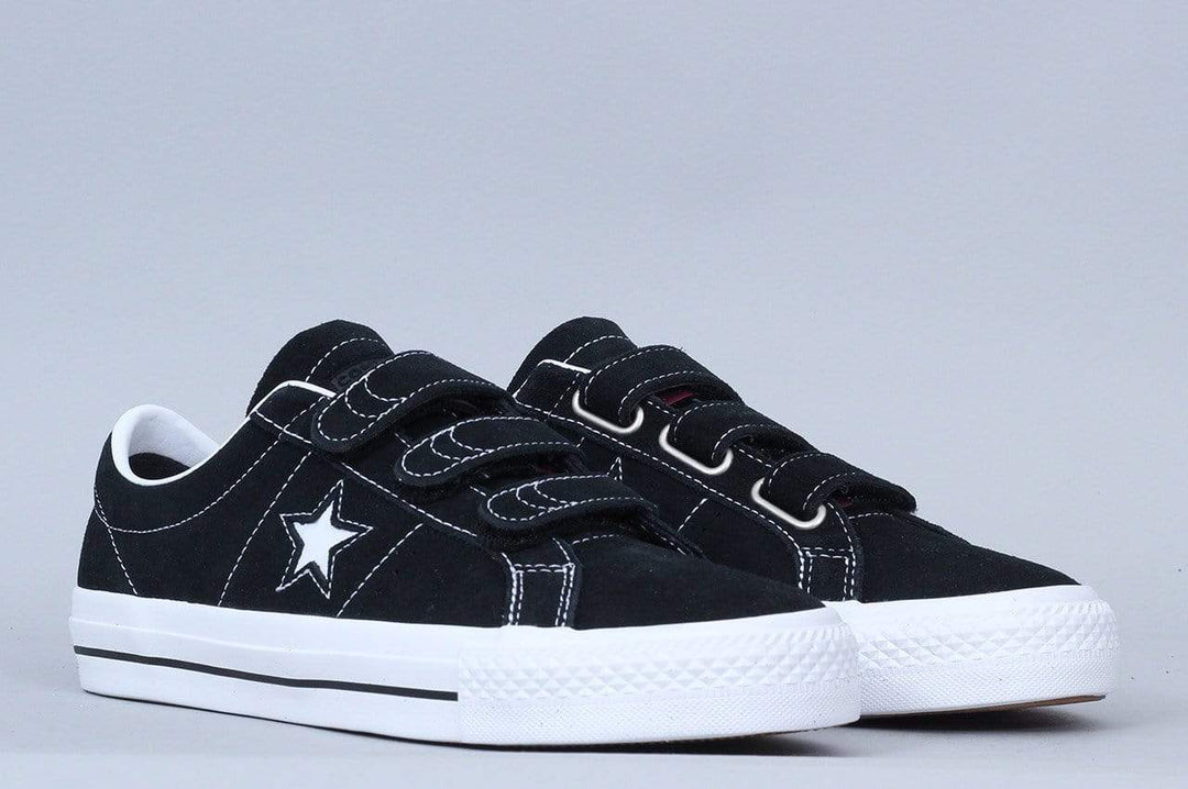 converse one star pro low black/red/blue