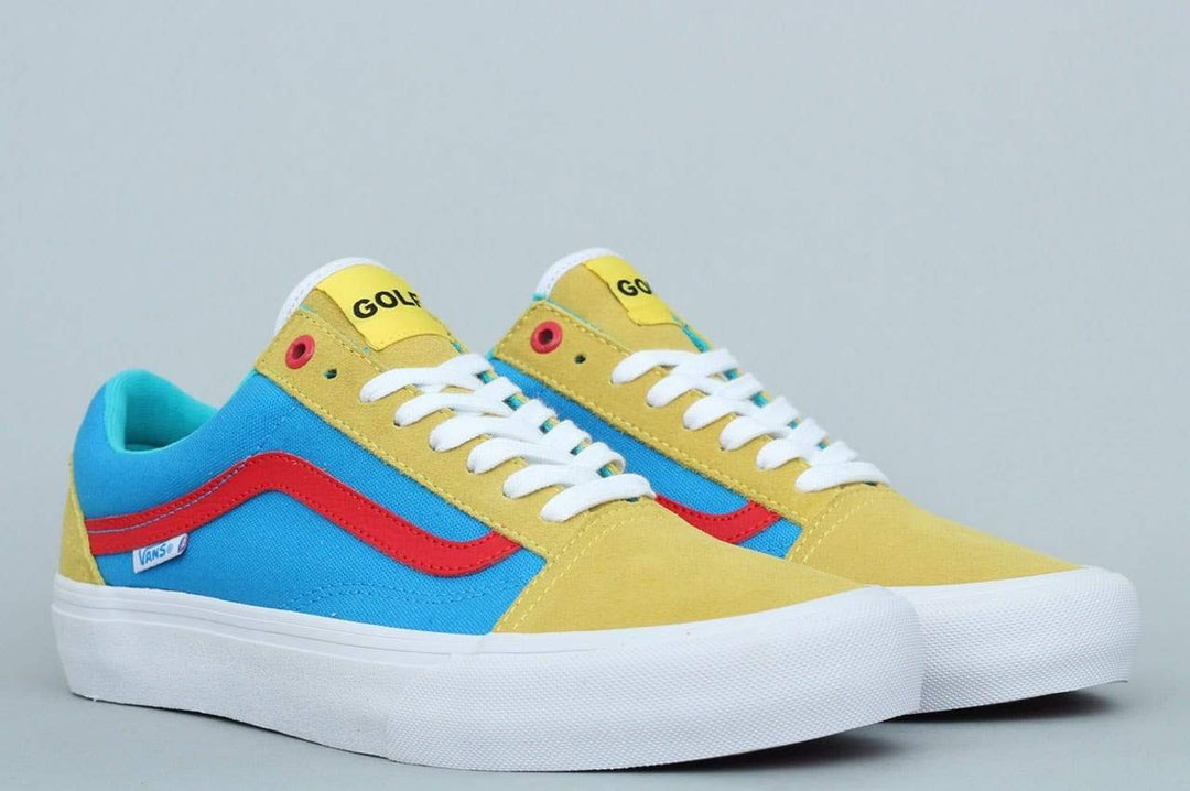 Vans Old Skool Pro Shoes Golf Wang Yellow / Blue / Red – City Skates