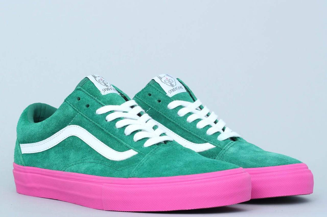 pink and green vans