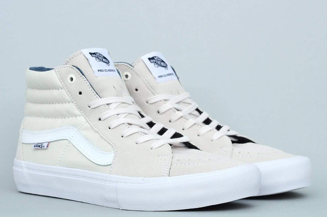 vans sk8 hi pro acid wash white