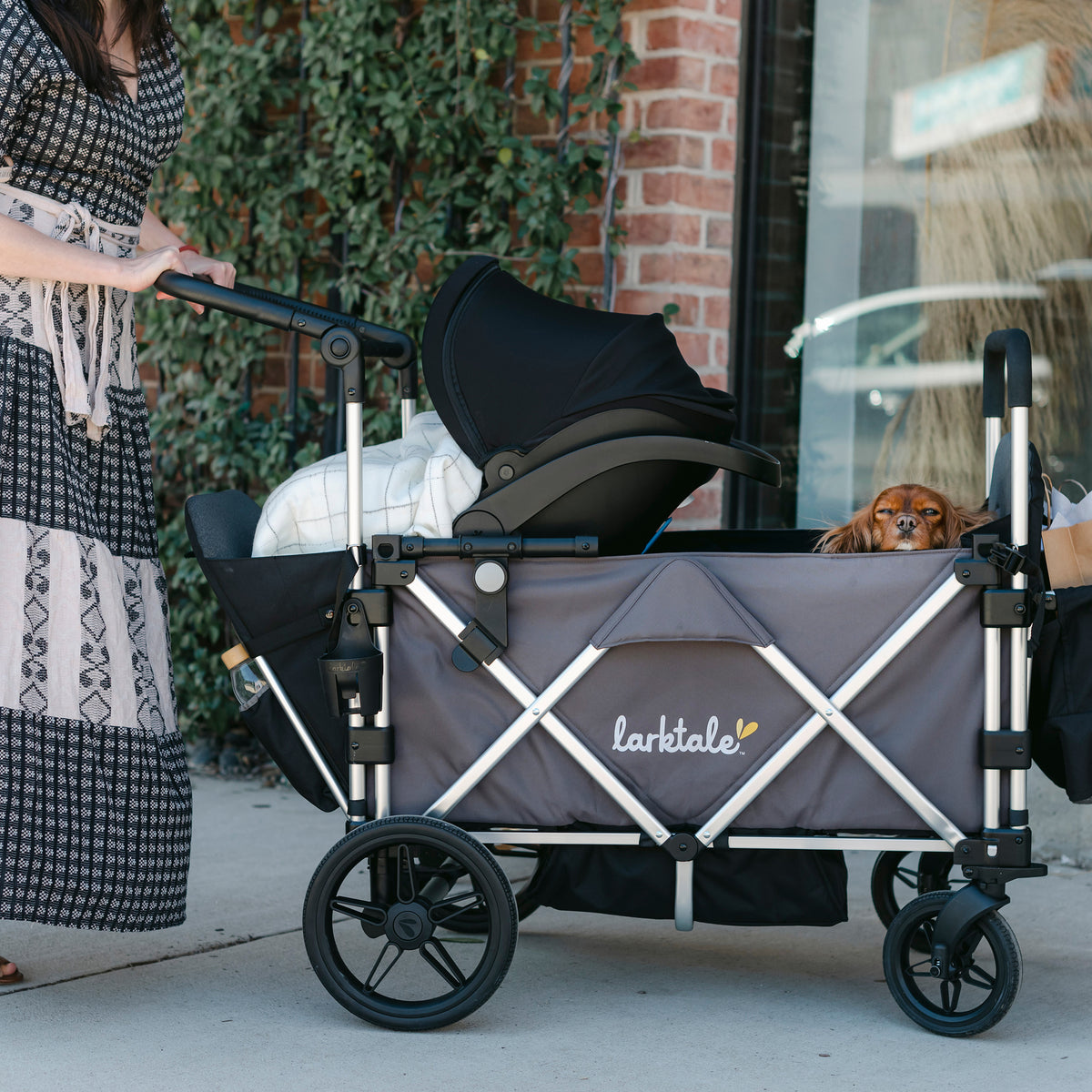 wagon that holds infant car seat