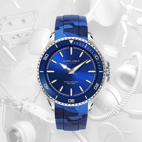 Blue Okeanos Camo Watch