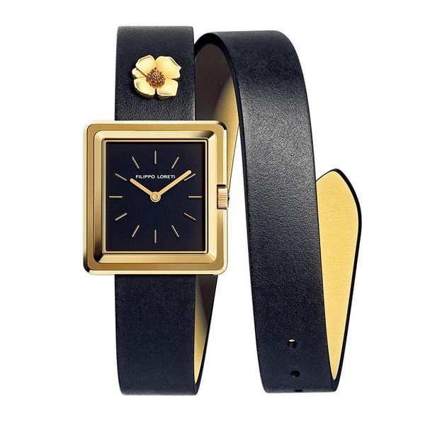 Frida Black Orchid water-resistant watch from Filippo Loreti