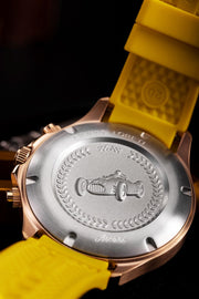 Ascari Monza Heritage Edition Rose Gold Yellow Rubber