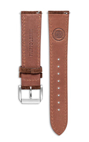 Chocolate Suede Italian Leather Strap