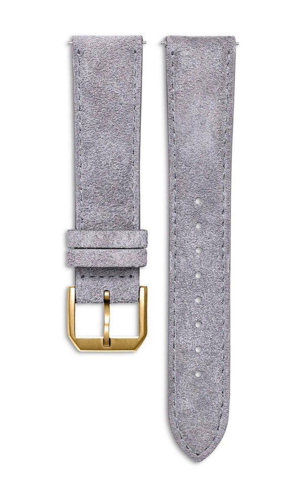 Sand Grey Suede Italian Leather Strap