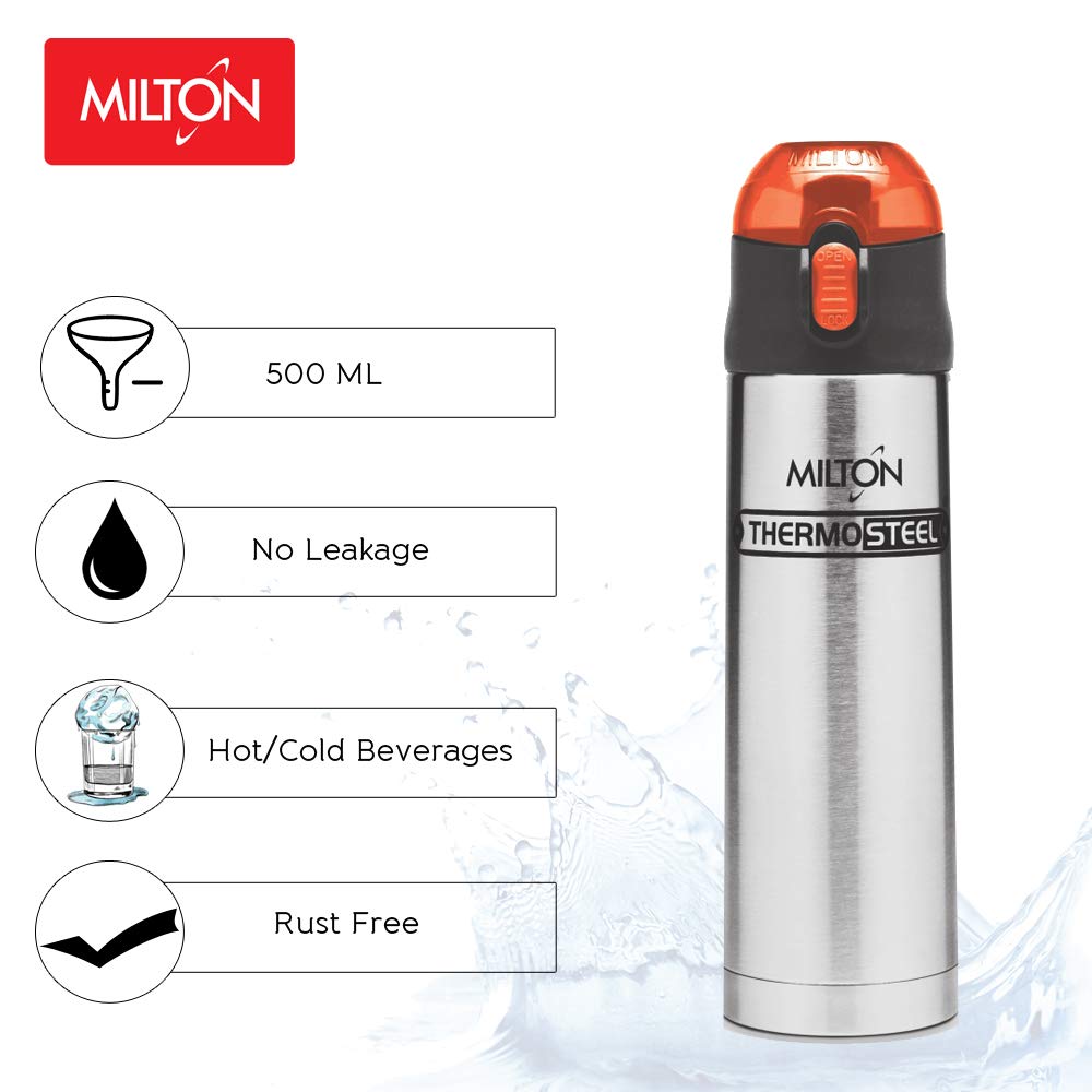 milton thermosteel flask 500ml cap