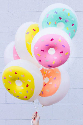 DIY donut balloons