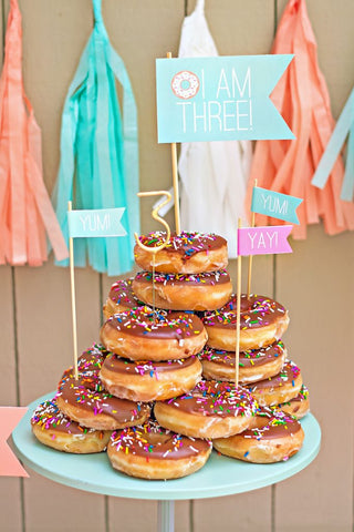 Birthday Donut Tower