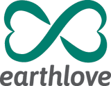 Earthlove logo featuring infinity symbol and hearts