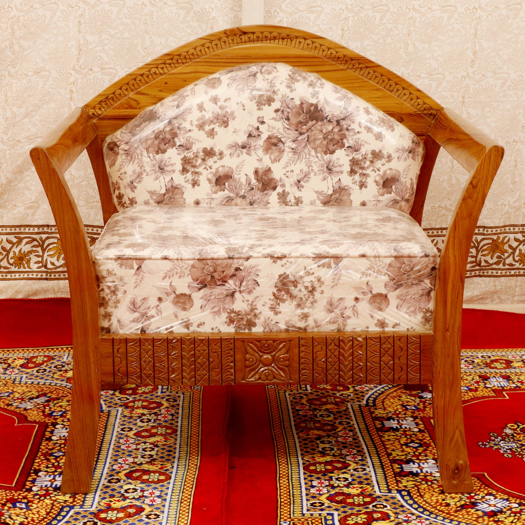木制传统简单柚木单座沙发默认标题沙发