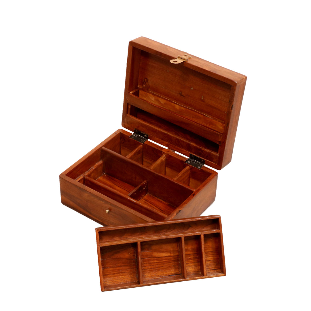 双室珠宝盒木制盒子