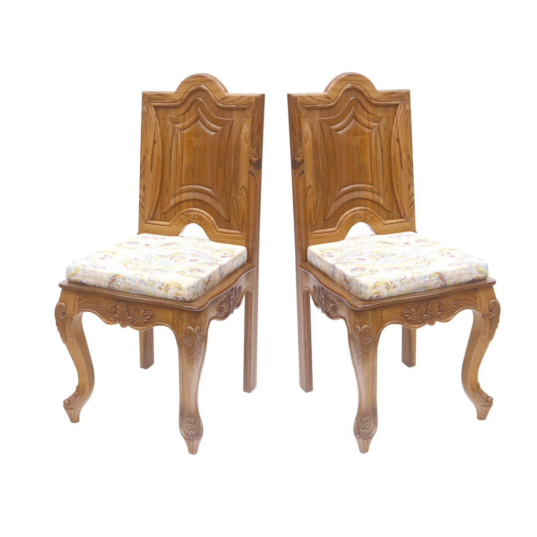 (一套二张)华丽木质餐椅