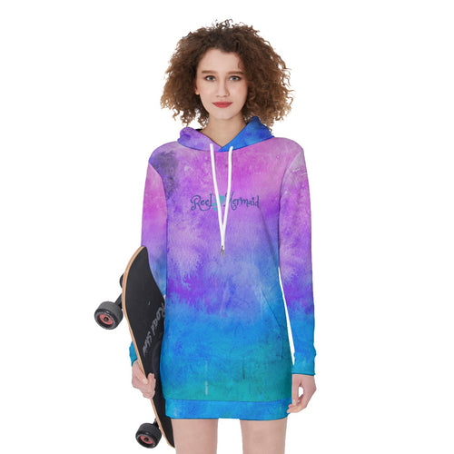 jaysgaragellc Cotton Candy Women's Hoodie Dress