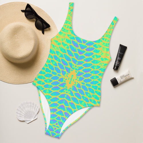 Yellow Tail One-Piece Swimsuit