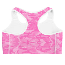 Load image into Gallery viewer, Pink Saltwater Camo Sports bra
