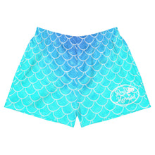 Load image into Gallery viewer, Ombre Blues Women&#39;s Athletic Shorts