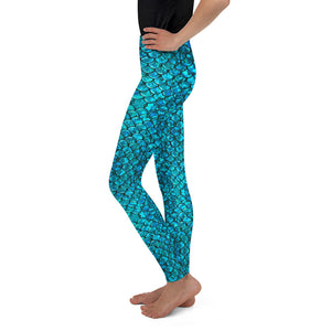 Mermaid Teals Youth Leggings