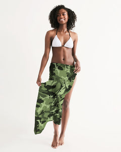 Green Saltwater Camo Swim Cover Up
