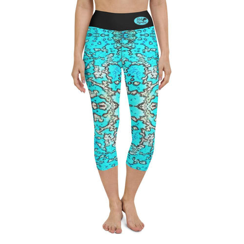 Barrier Reef Yoga Capri Leggings - Island Mermaid Tribe