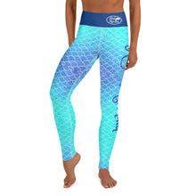 Load image into Gallery viewer, Ombre Blues karate-club-feurs Yoga Leggings