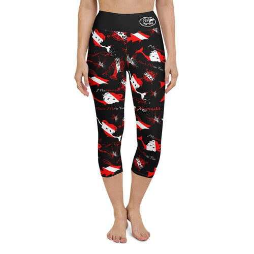 Dive Mermaid Yoga Capri Leggings - Island Mermaid Tribe