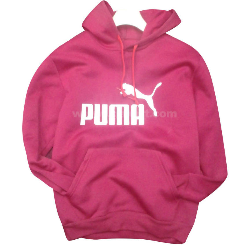 maroon puma hoodie