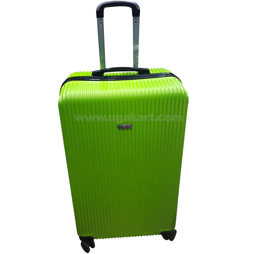 green spinner luggage