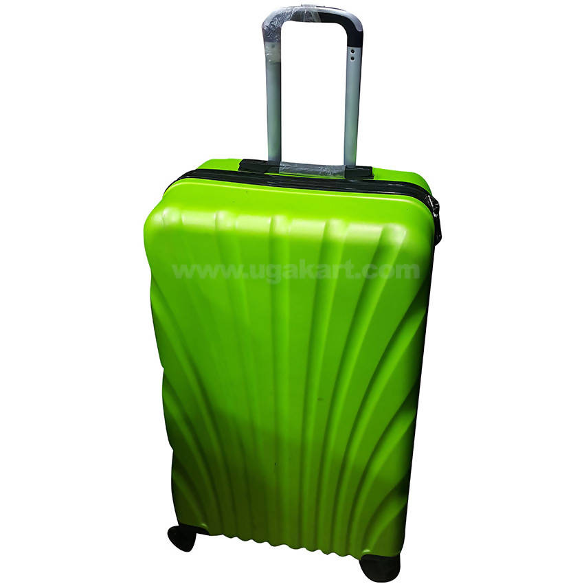 green spinner luggage