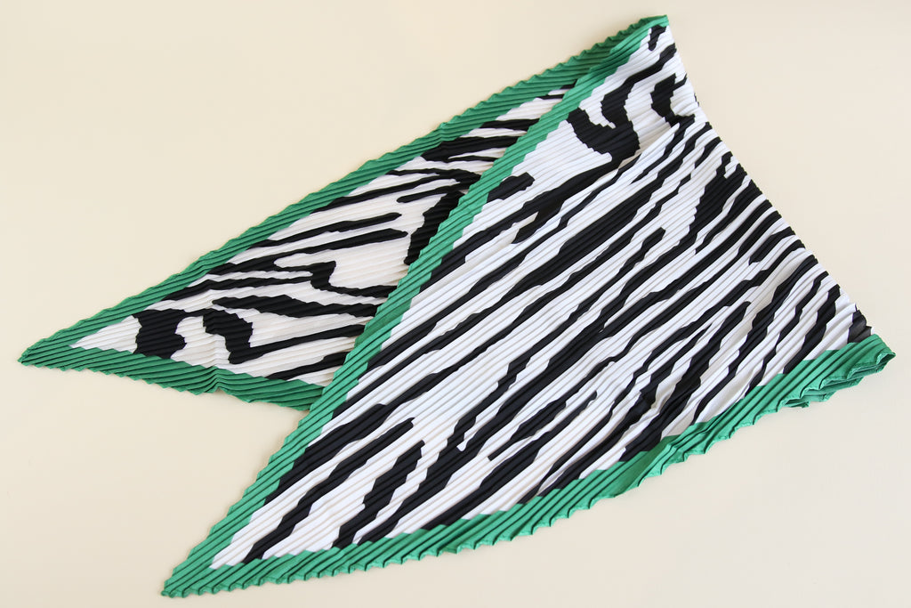 patterned silk scarf