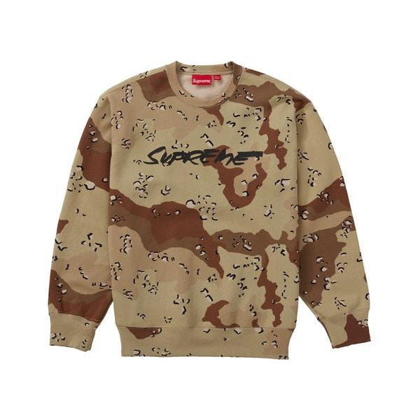 Supreme Futura Logo Crewneck Chocolate Chip Camo