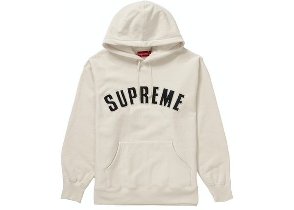 Supreme Pearl Logo Hooded Sweatshirt Natural