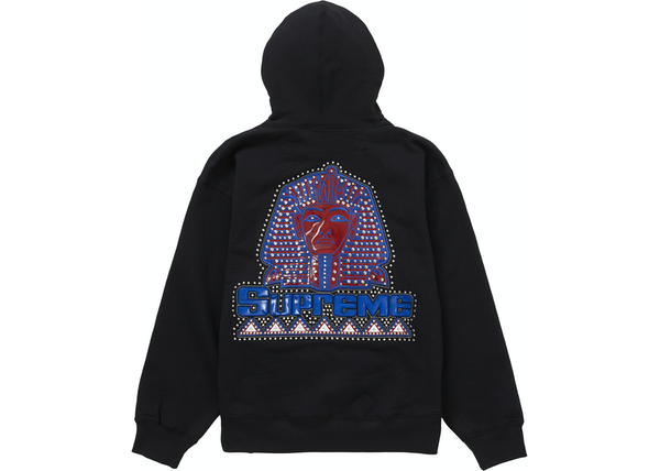 Supreme Pharaoh Studded Hooded Sweatshirt Black