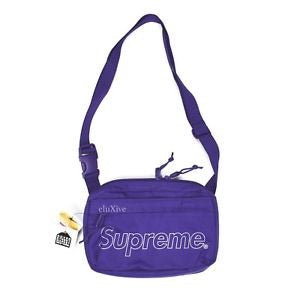 supreme fw18 shoulder bag purple
