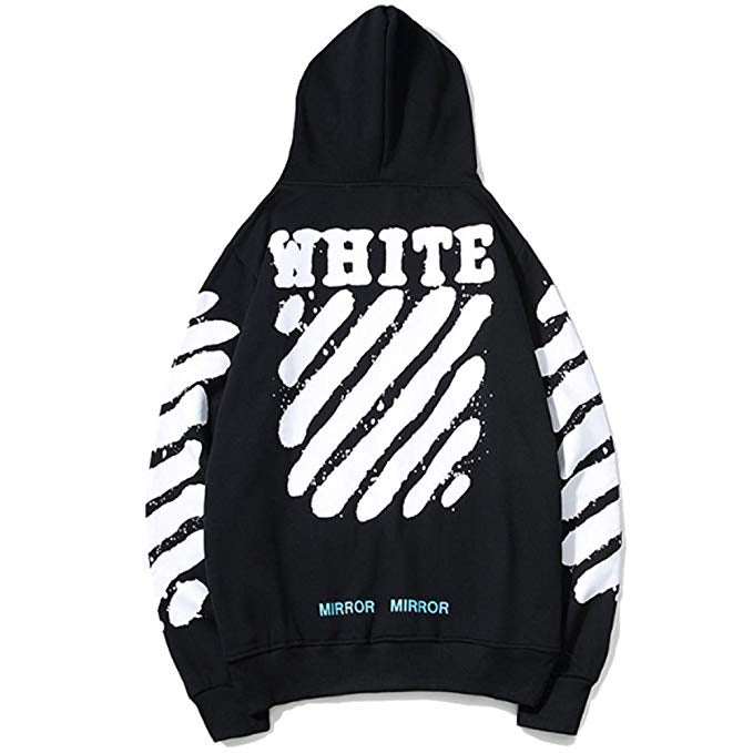 off white hoodie mirror mirror black