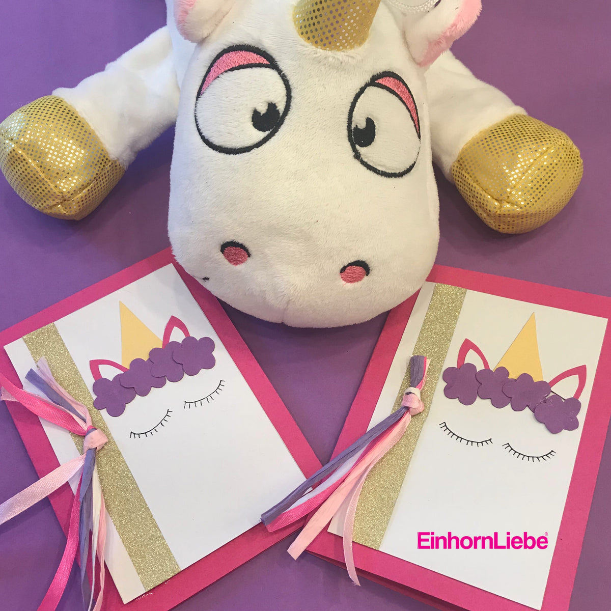 Einhorn Einladung Basteln Diy Anleitung Einhornliebe