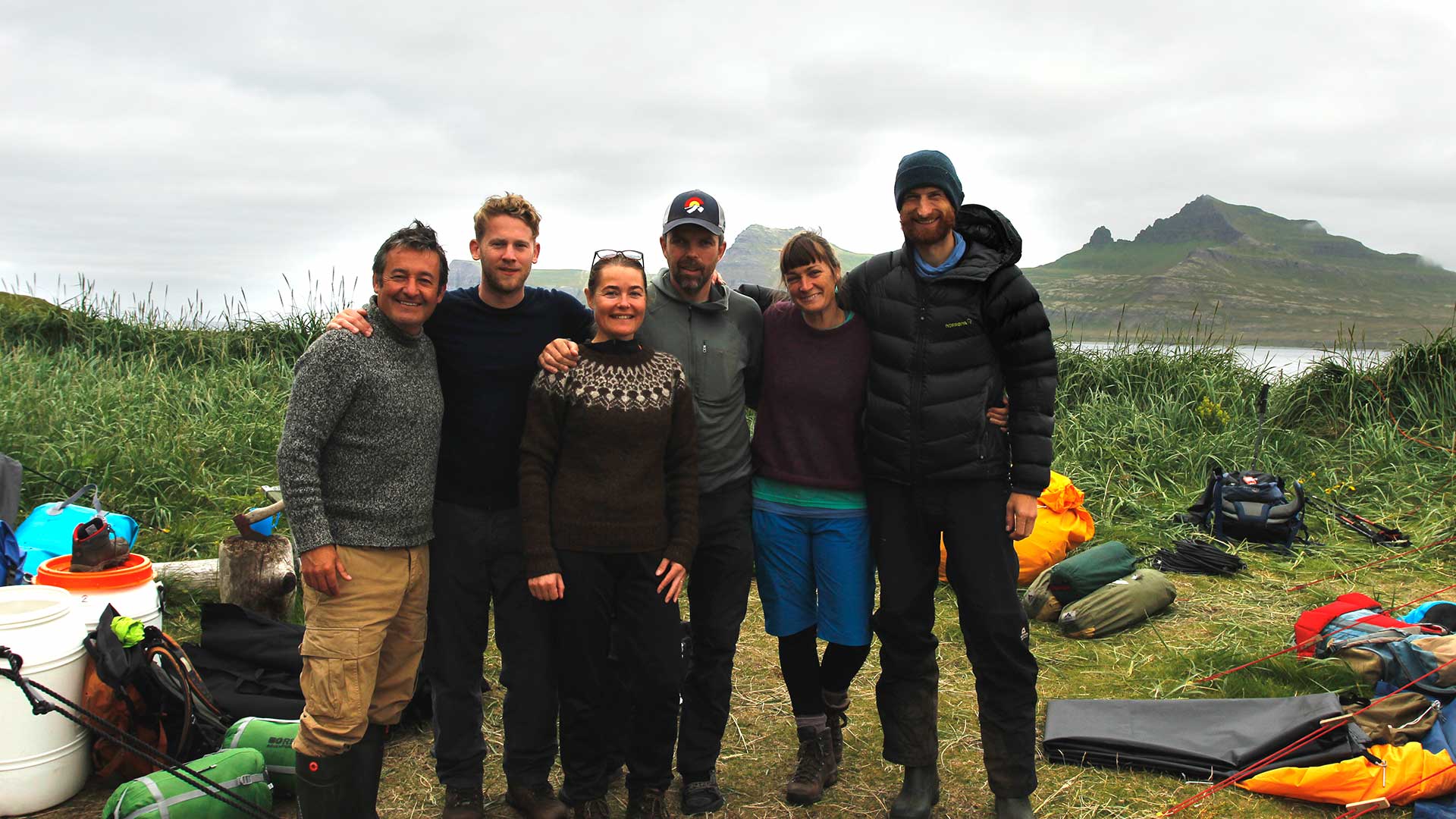 BBC NHU crew out filming arctic foxes in Iceland