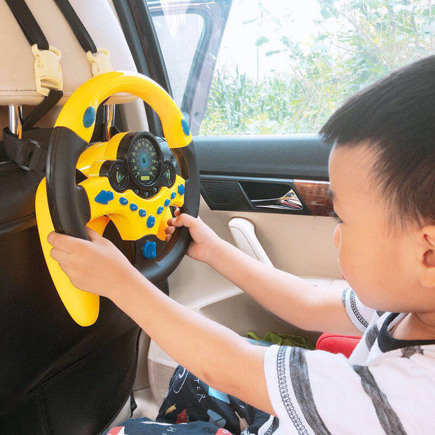 car seat driving wheel toy