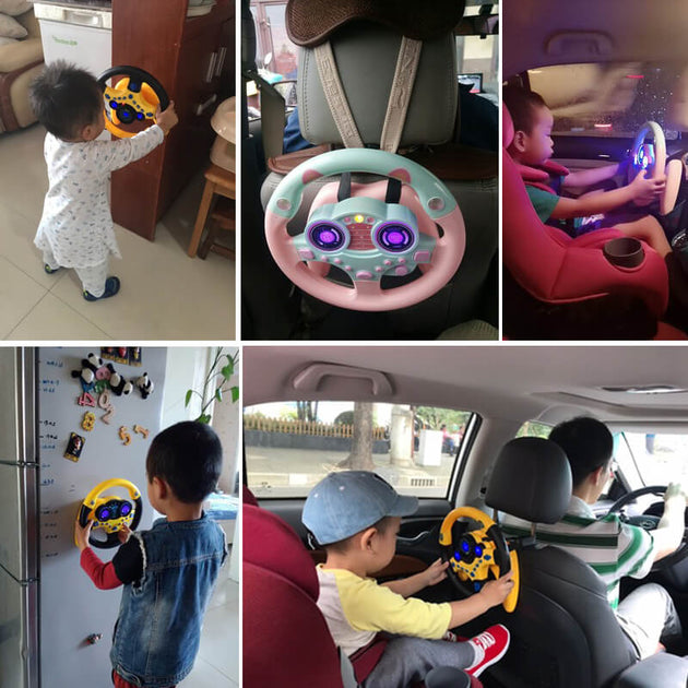 steering wheel toy for car seat