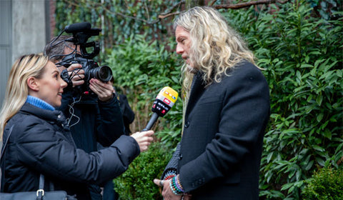 Jon being interviewed by RTL