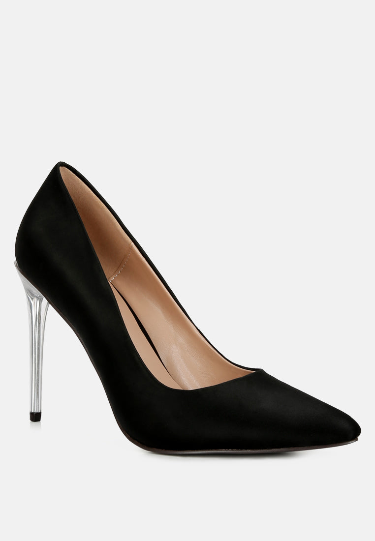hældning Permanent krak Women Stakes Black Clear Heel Classic Pump Sandals | Luxury Shoes In Pumps  For Women Footwears Online Shopping On Ragnco.Com – Rag & Co