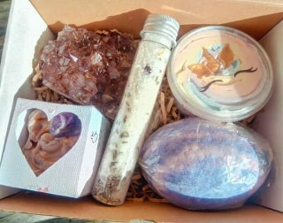 Amethyst Crystal gift box