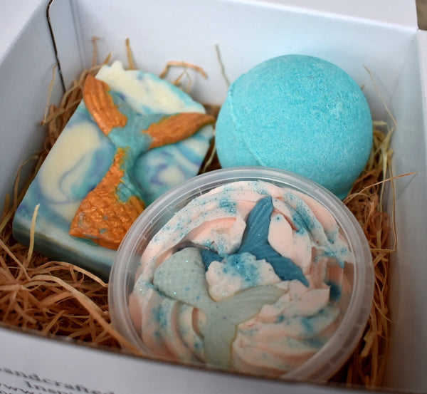 Mermaid Artisan soap gift box.