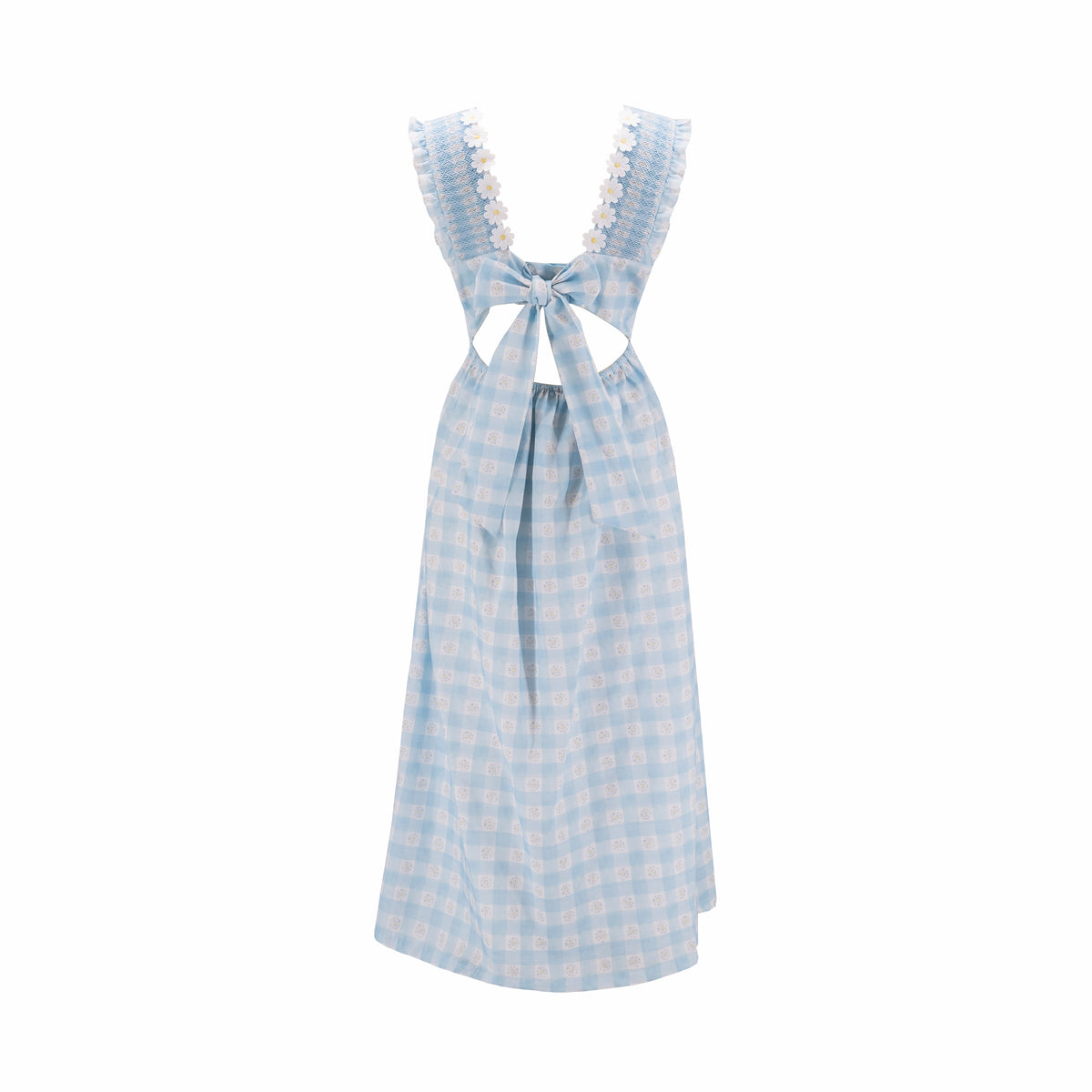 Women's Daisy Love Long Dress - Blue– Dondolo