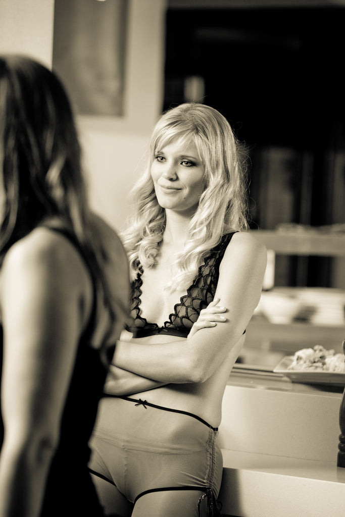 lace bra backstage